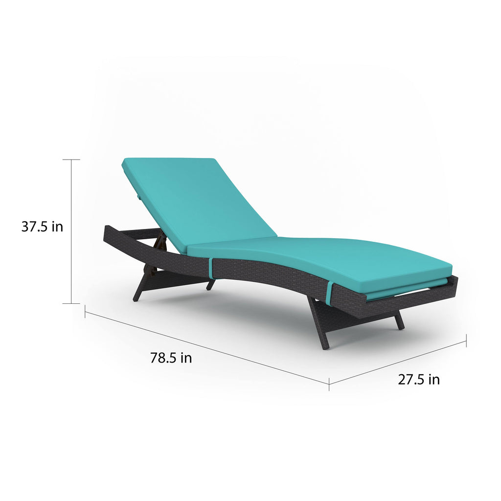 Brown Outdoor Patio Chaise J713