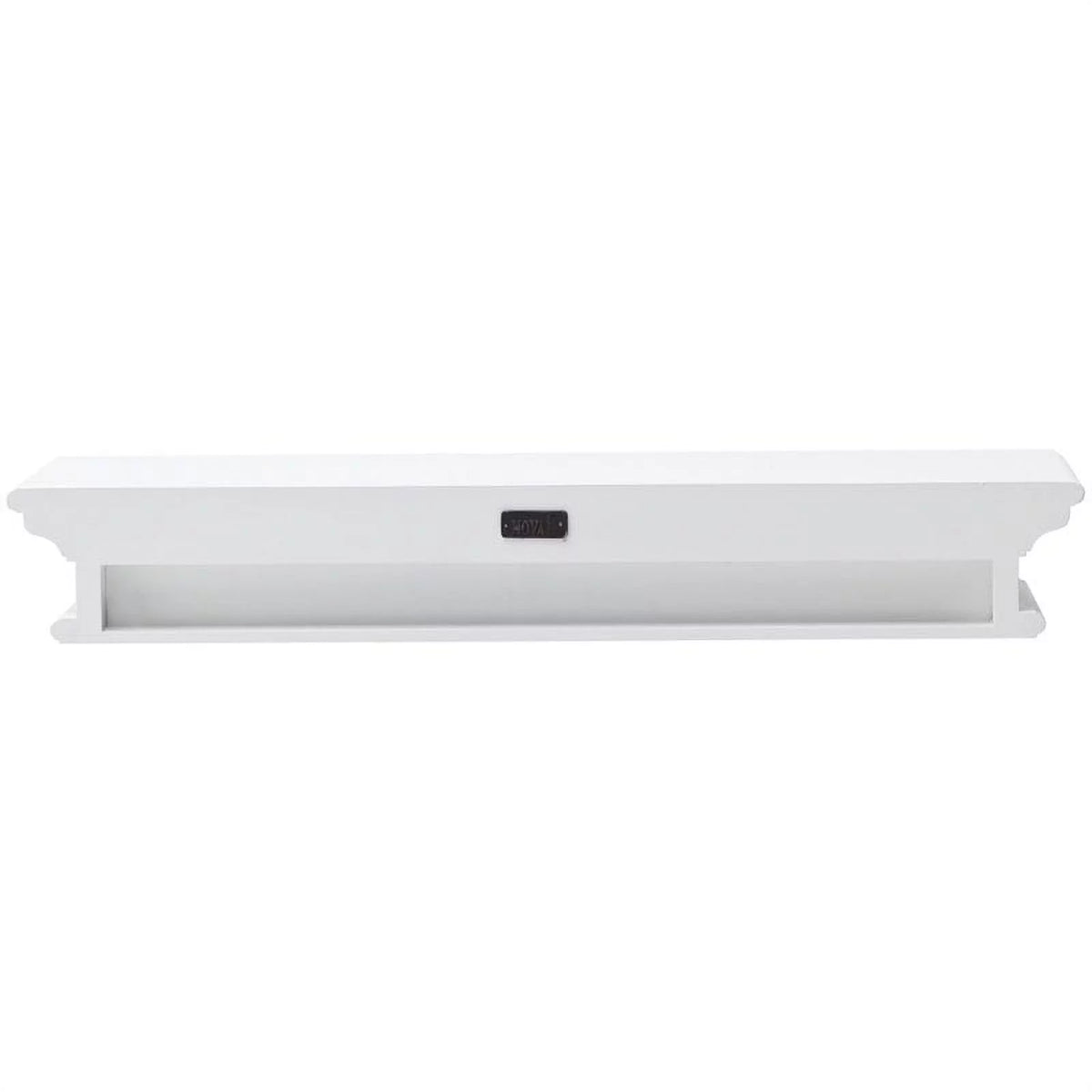 Modern Wood Extra Long Floating Wall Shelf in Pure White X20573