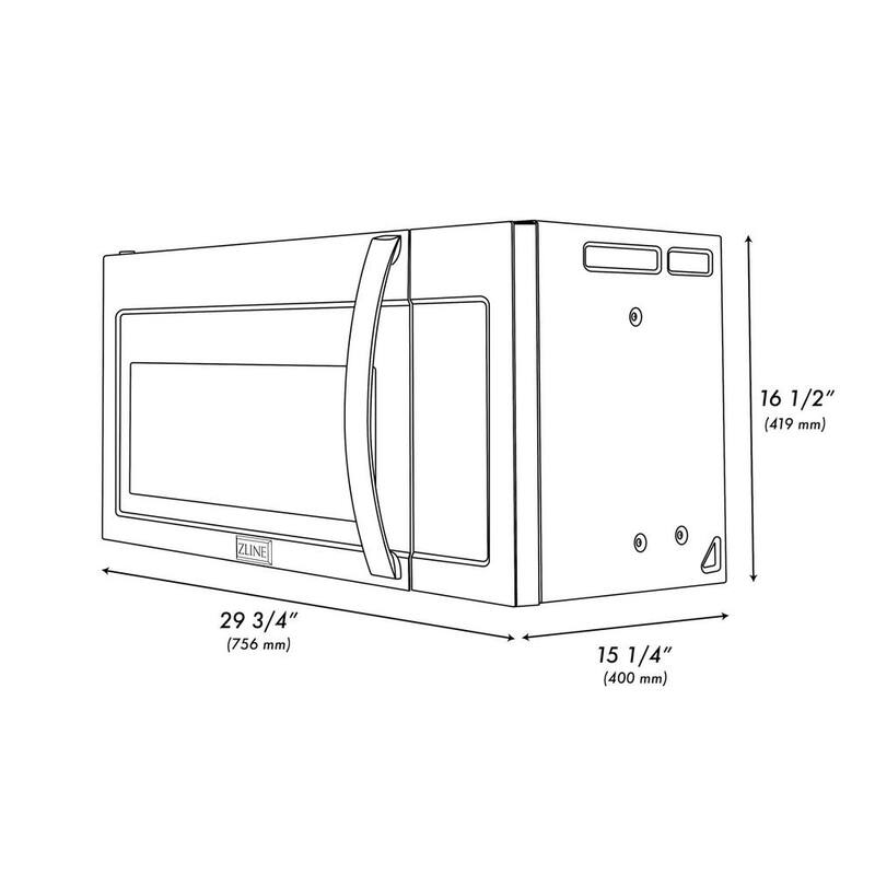 900-Watt Over the Range Microwave Oven in Stainless Steel L85418