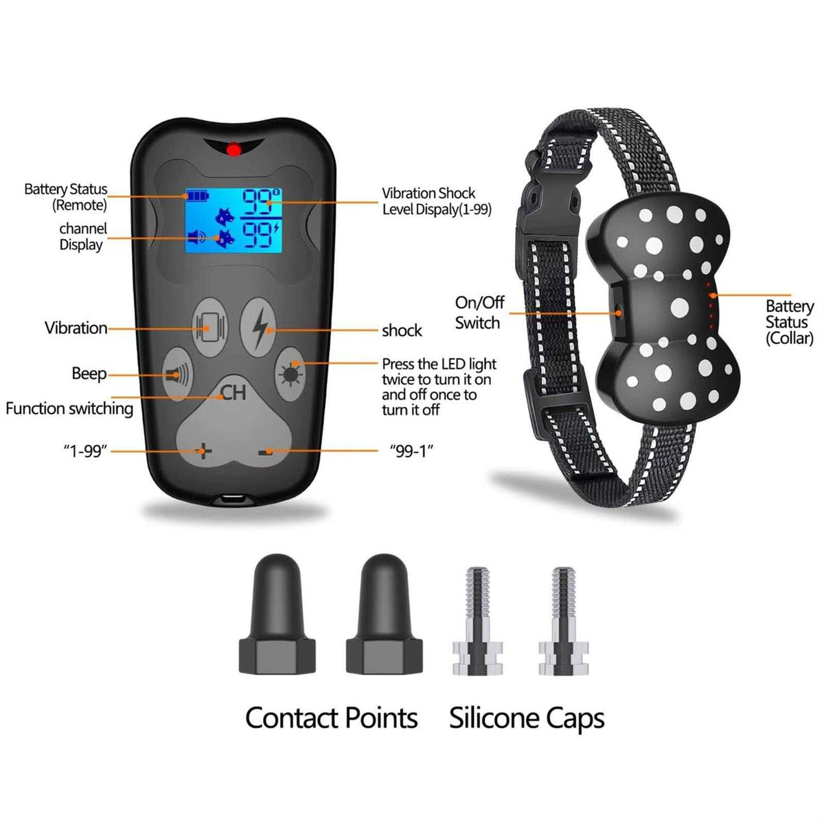 Rechargeable Electric Dog Training Collar U822