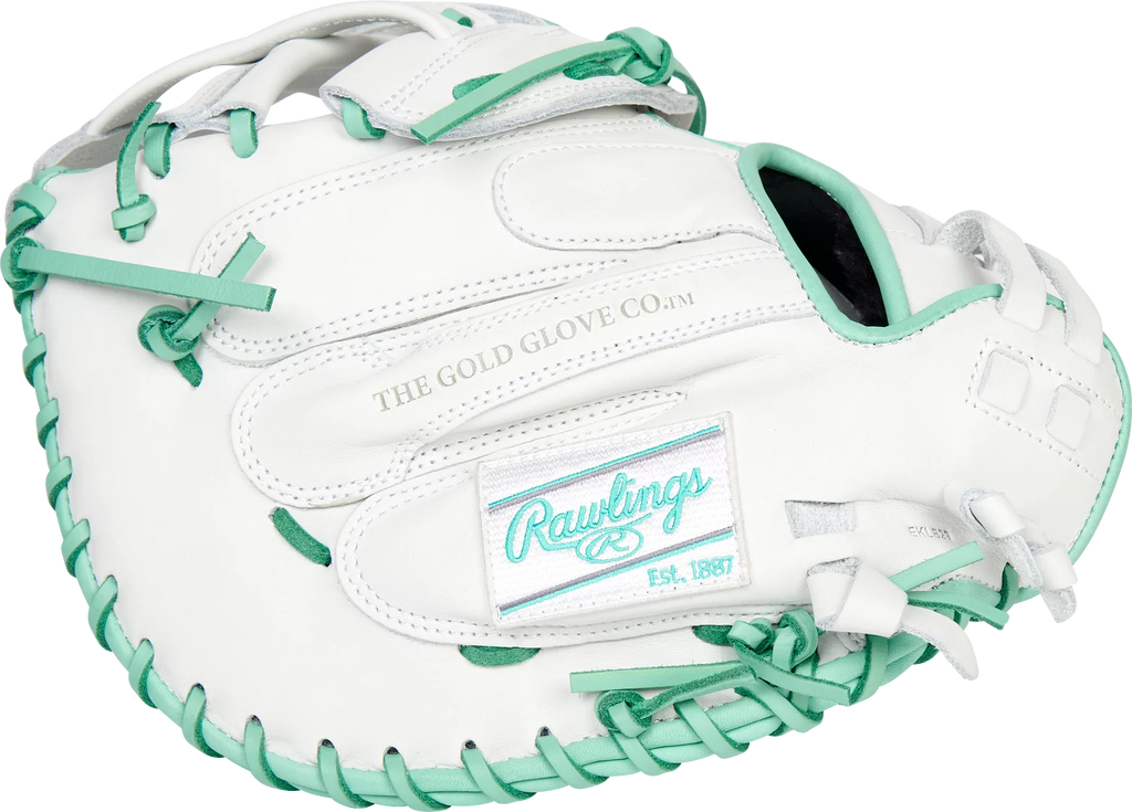 34" Fastpitch Catcher's Mitt White Mint A198528