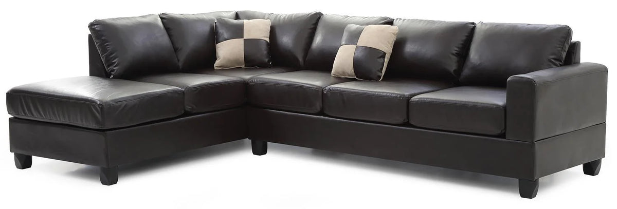 Cappuccino 2-Piece Sectional Sofa P555070
