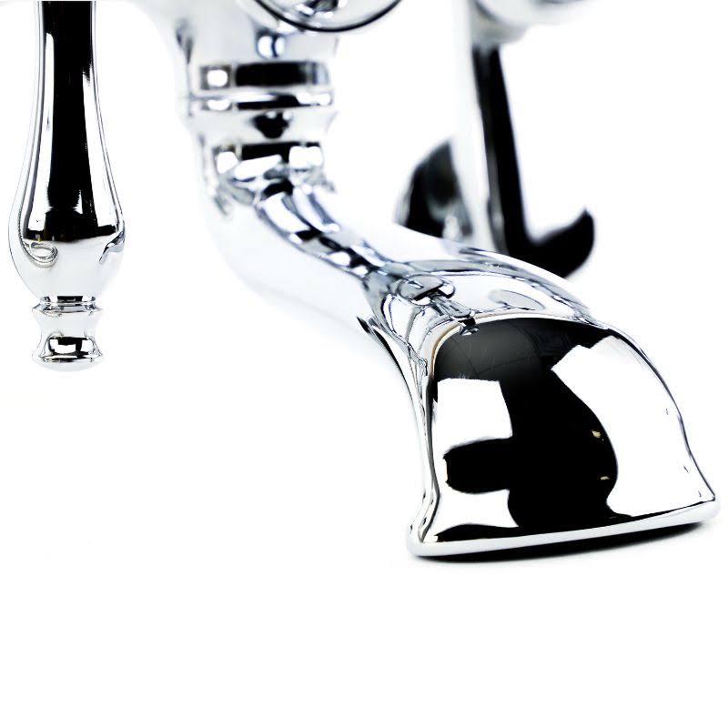 Wall-Mounted Tub Filler with Handshower Polished Chrome R3497