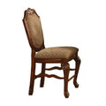 Set of 2 Counter Height Fabric Cherry Chair O647845