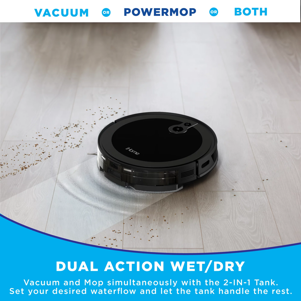 3-in-1 Robot Vacuum and Vibrating Mop with Auto Empty Base W444652