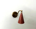 Mid Century Raw Brass Wall Lamp C8042