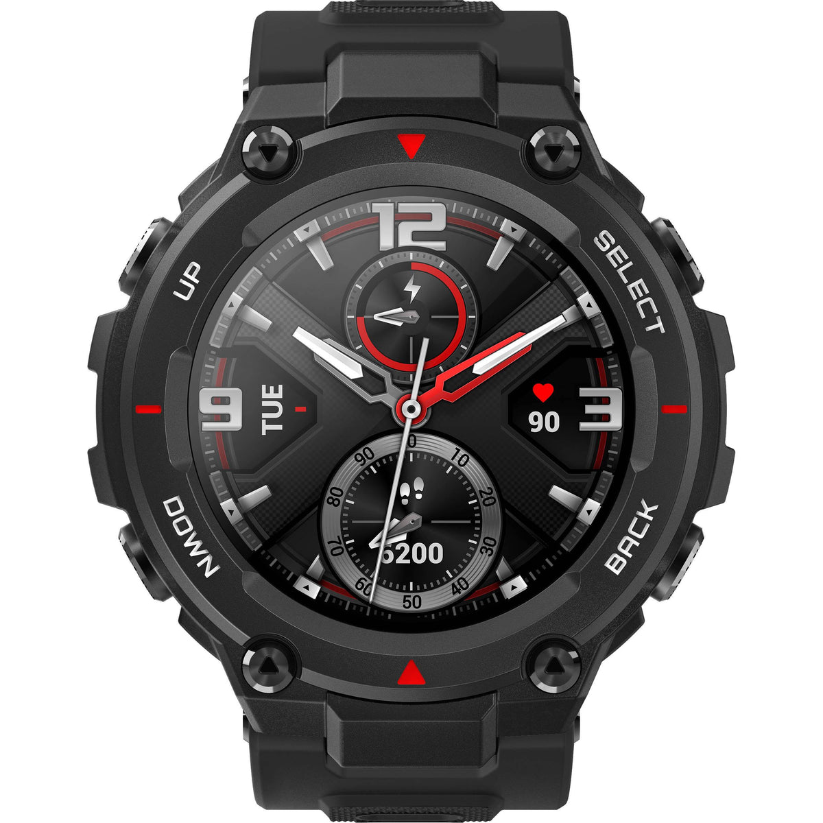 Black 44mm Polymer Smartwatch E12203