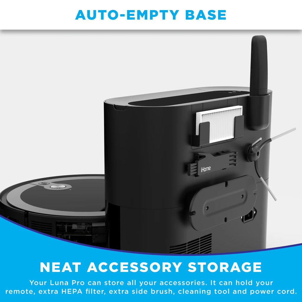 3-in-1 Robot Vacuum and Vibrating Mop with Auto Empty Base W444652