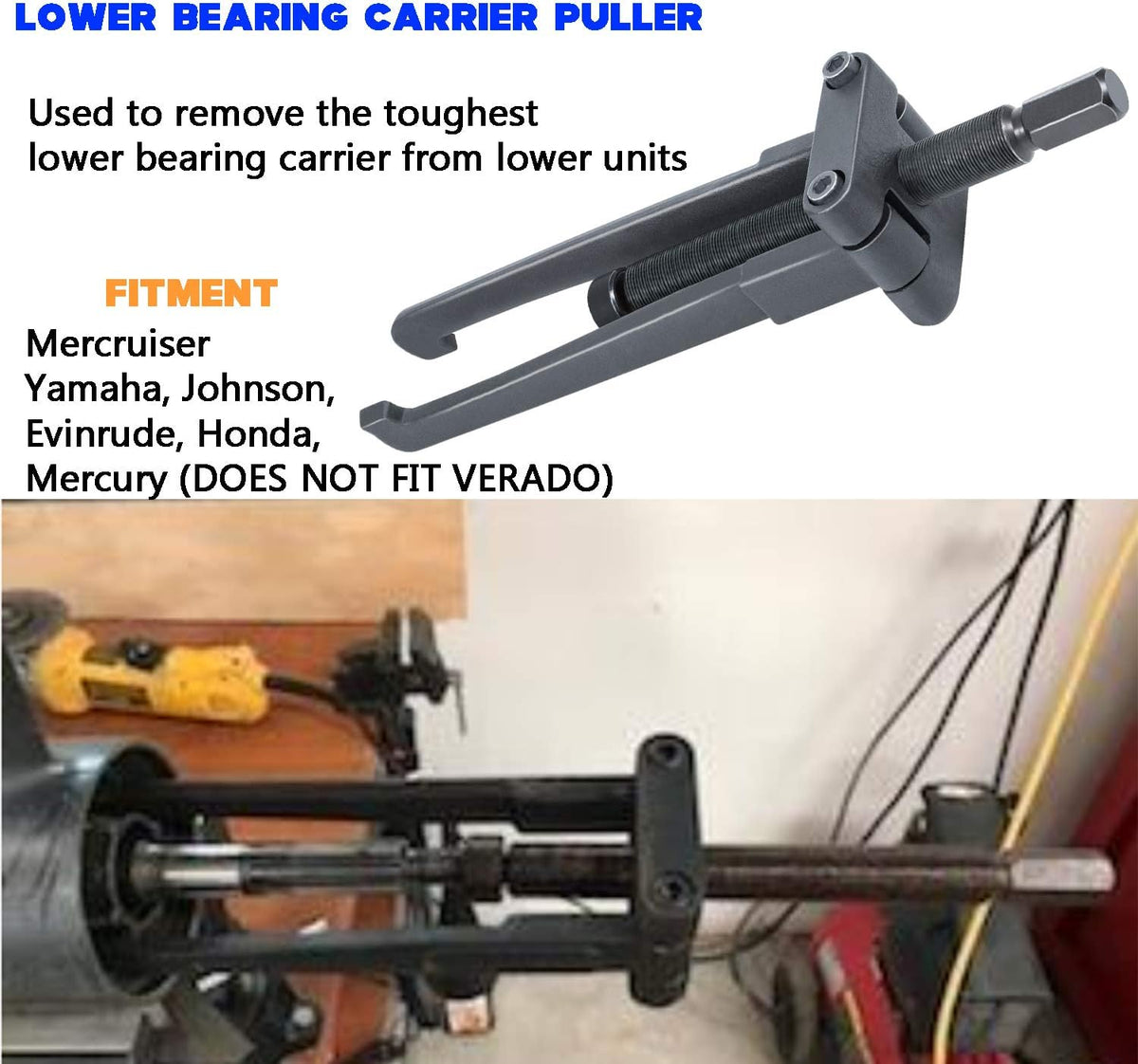 Upper Bearing Carrier Puller & Lower Bearing Carrier Puller & Fuel Water Separator Wrench Z161