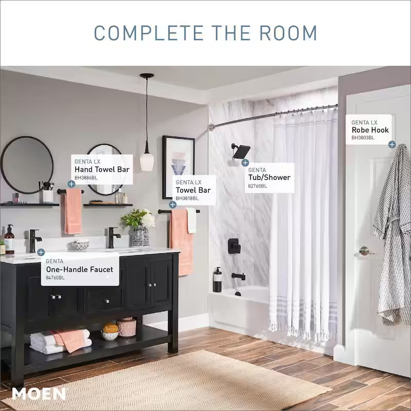 Single-Handle Tub and Shower Faucet in Matte Black S559990
