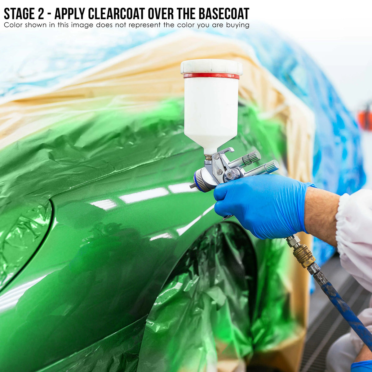 Azure Blue Metallic Urethane Basecoat Clearcoat I794