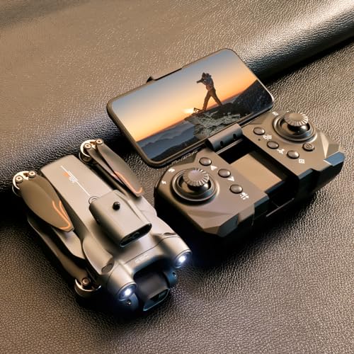 Mini Drone 4K HD Camera Obstacle Avoidance Brushless Foldable Quadcopter 2 Batteries W246371