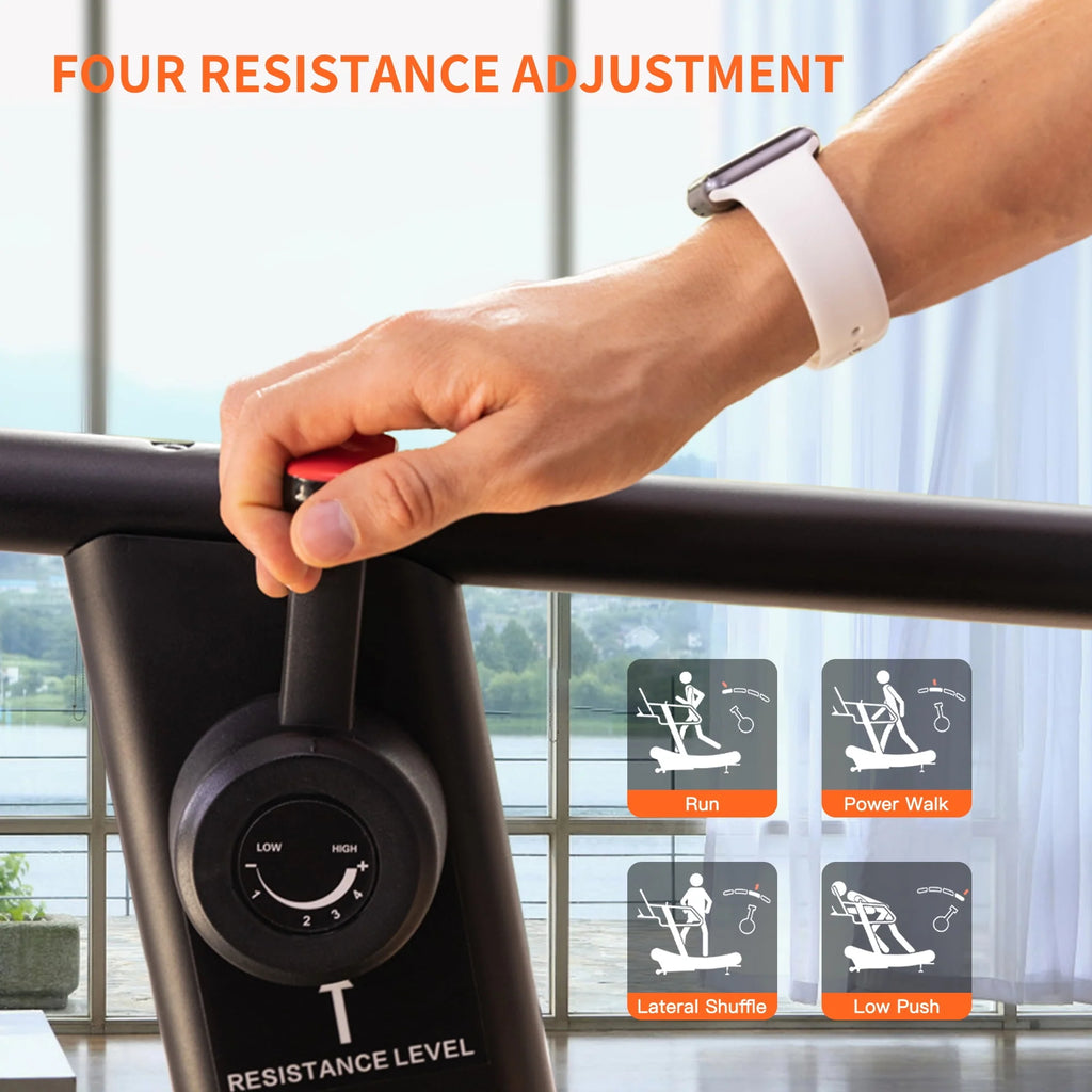 Manual Curved Treadmill with 5” LED Screen F820