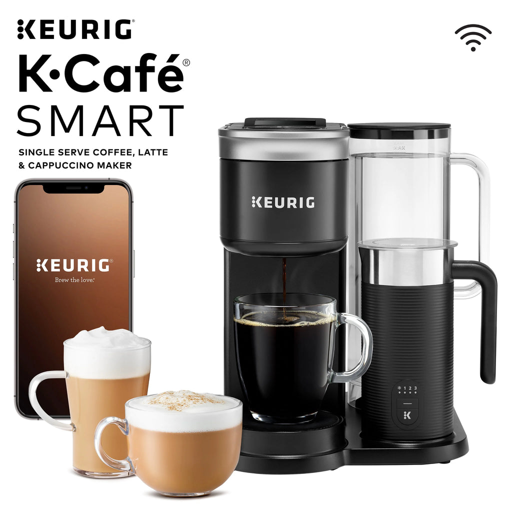 Single Serve Coffee, Latte and Cappuccino Maker, Black M873229