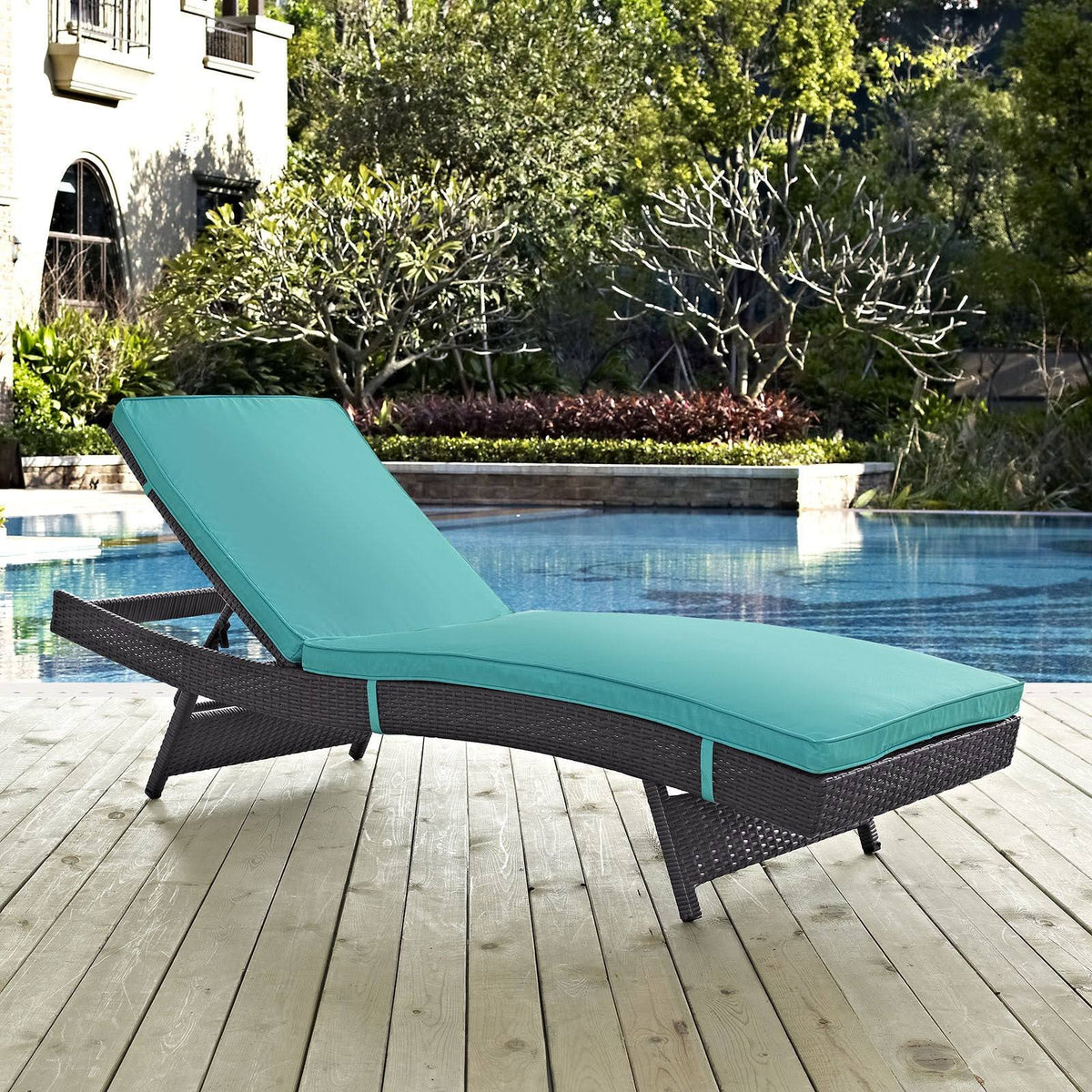 Brown Outdoor Patio Chaise J713