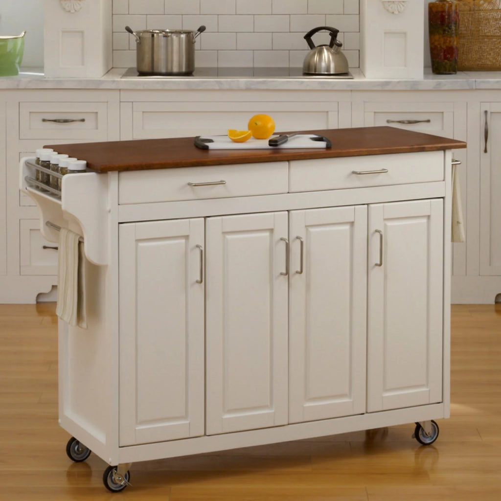 Wood Rolling Kitchen Cart N67817