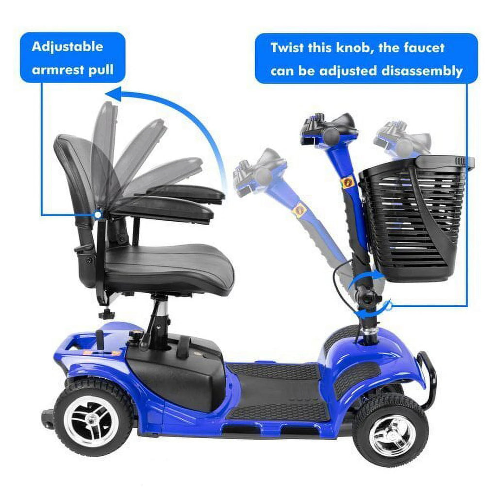 4 Wheel Folding Electric Mobility Scooter Y14951