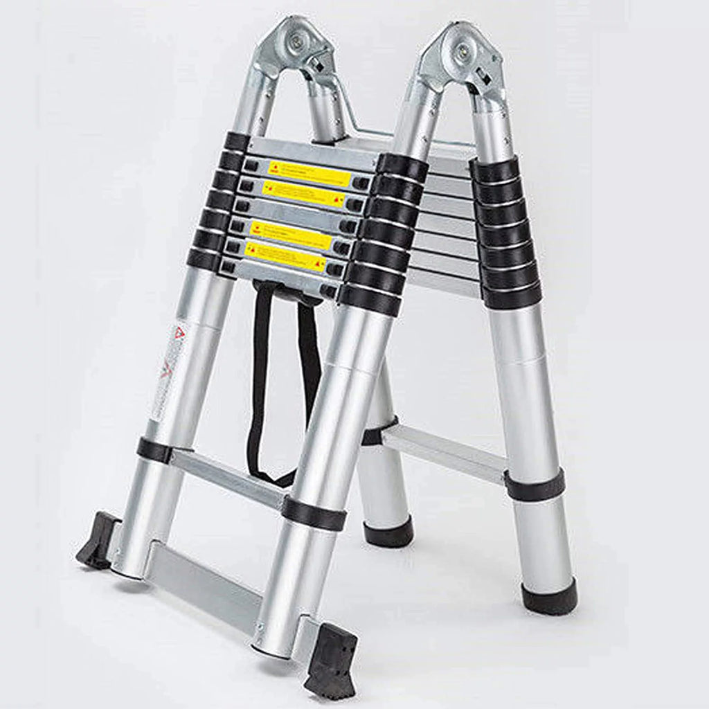 16.5FT Aluminum Telescoping Extension Ladder 330lbs D979037