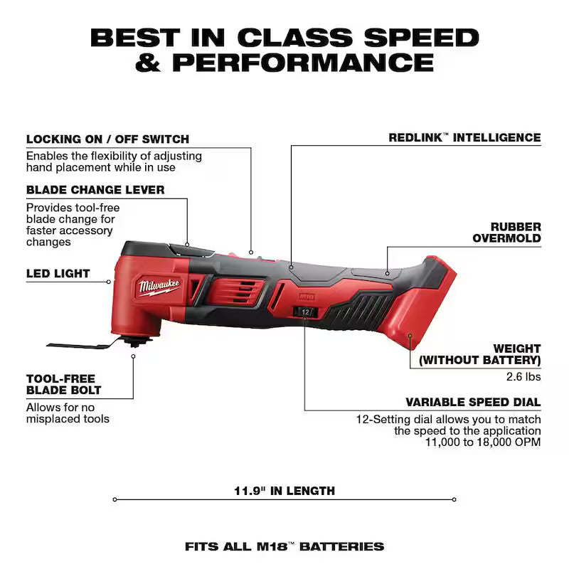 18V Cordless Oscillating Multi-Tool Y423141