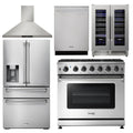 36 in. Natural Gas Range, Range Hood, Refrigerator, Dishwasher, Wine Cooler T964375