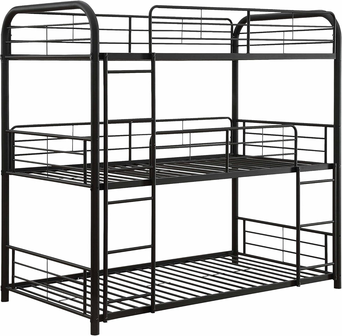 Twin Sandy Black Triple Bunk Bed R5002