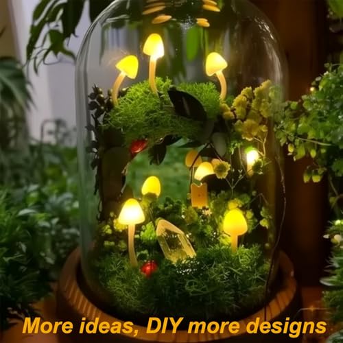 DIY Mushroom Lamp Kit with Glass Dome Z598389