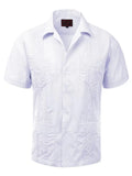 Men's Short Sleeve Button-Up Casual Shirt R708