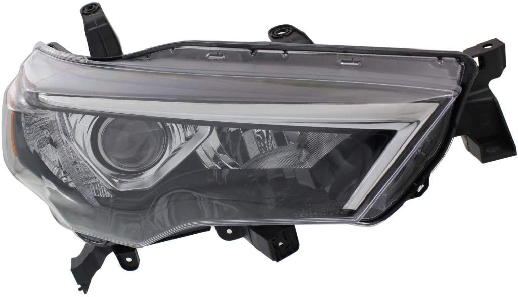 Black Headlight Assembly Pair Driver and Passenger Side V1448