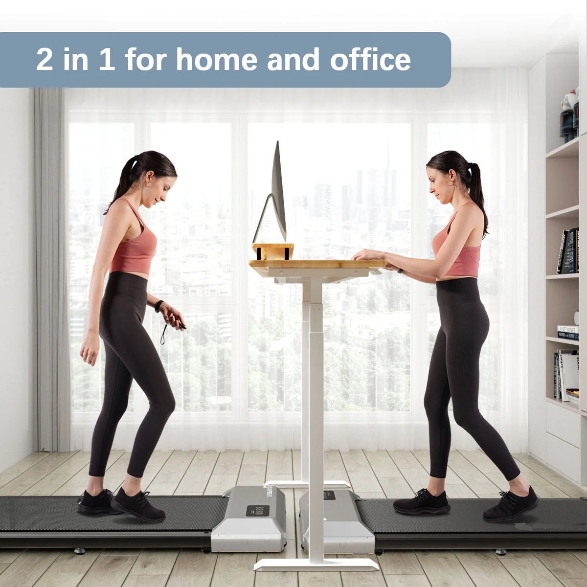 2.5Hp Ultra-Quiet Walking Pad Treadmill with Remote Control X60881