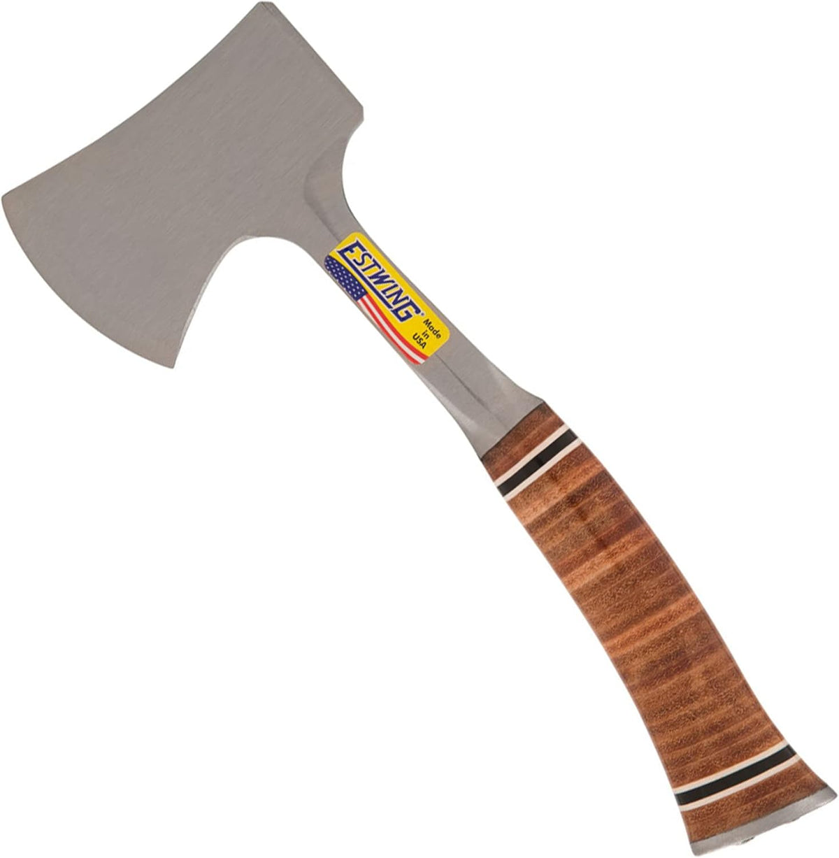 Camping Hatchet with Forged Steel Construction & Genuine Leather Grip M660