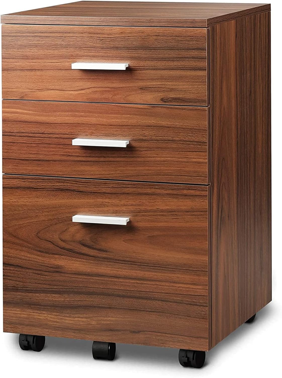 3 Drawer Wood Mobile File Cabinet J96201