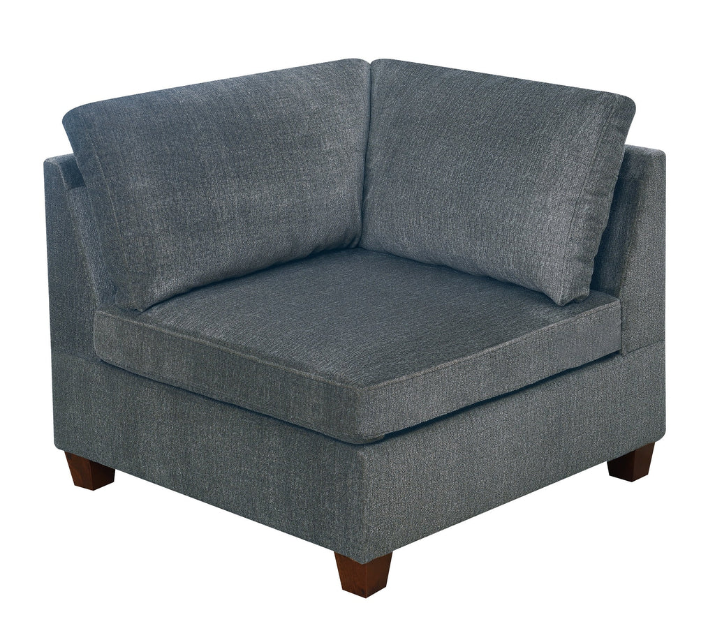Grey Chenille 6pc Modular Sofa Set Z498