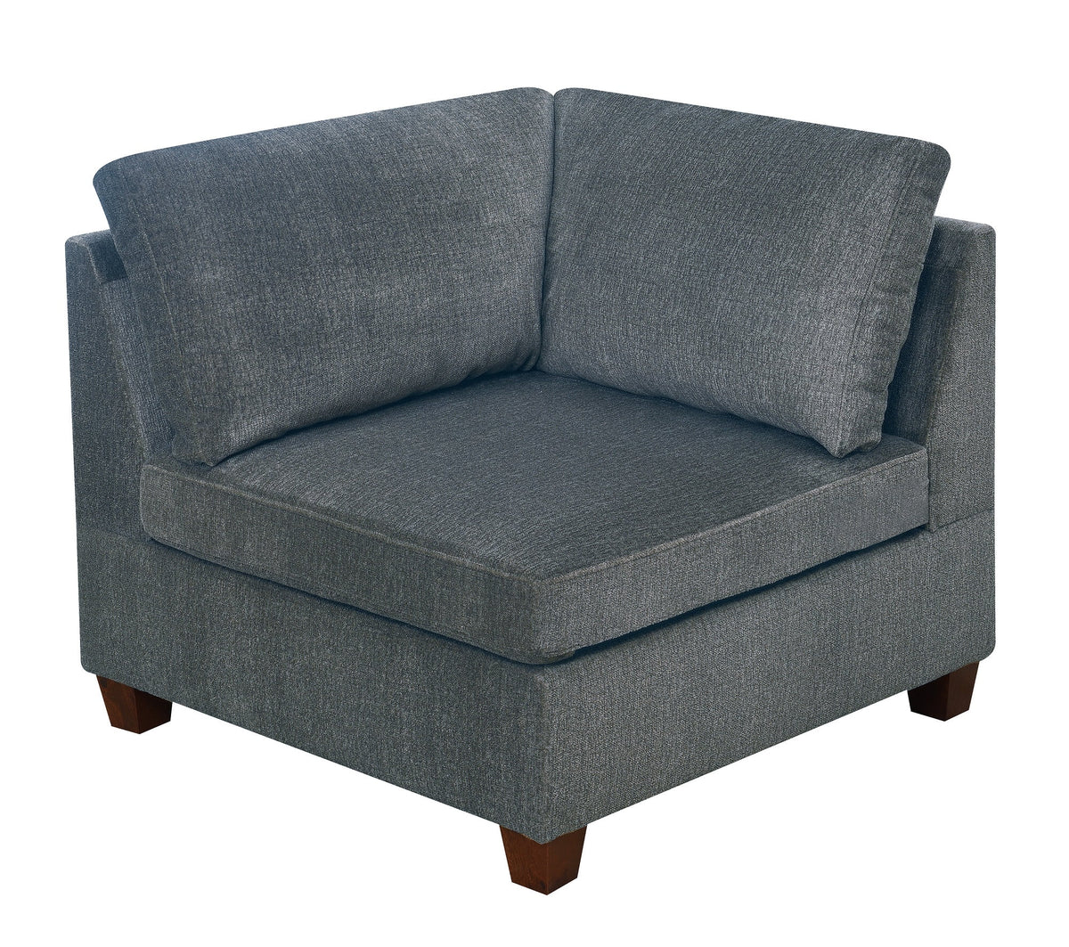 Grey Chenille 6pc Modular Sofa Set Z498