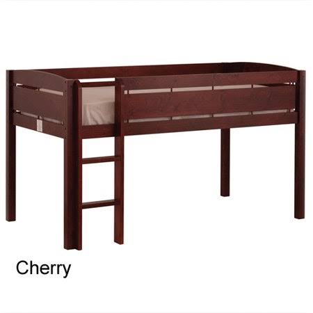 White Wood Loft Bunk Bed M3598