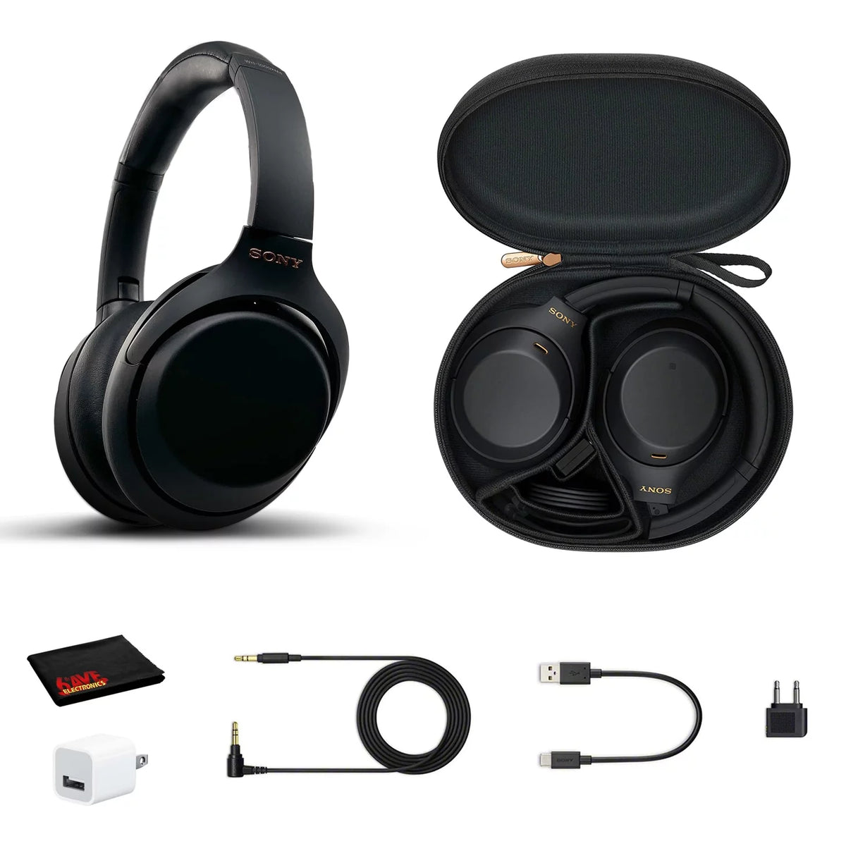 Wireless Noise Canceling Overhead Headphones Black W464268