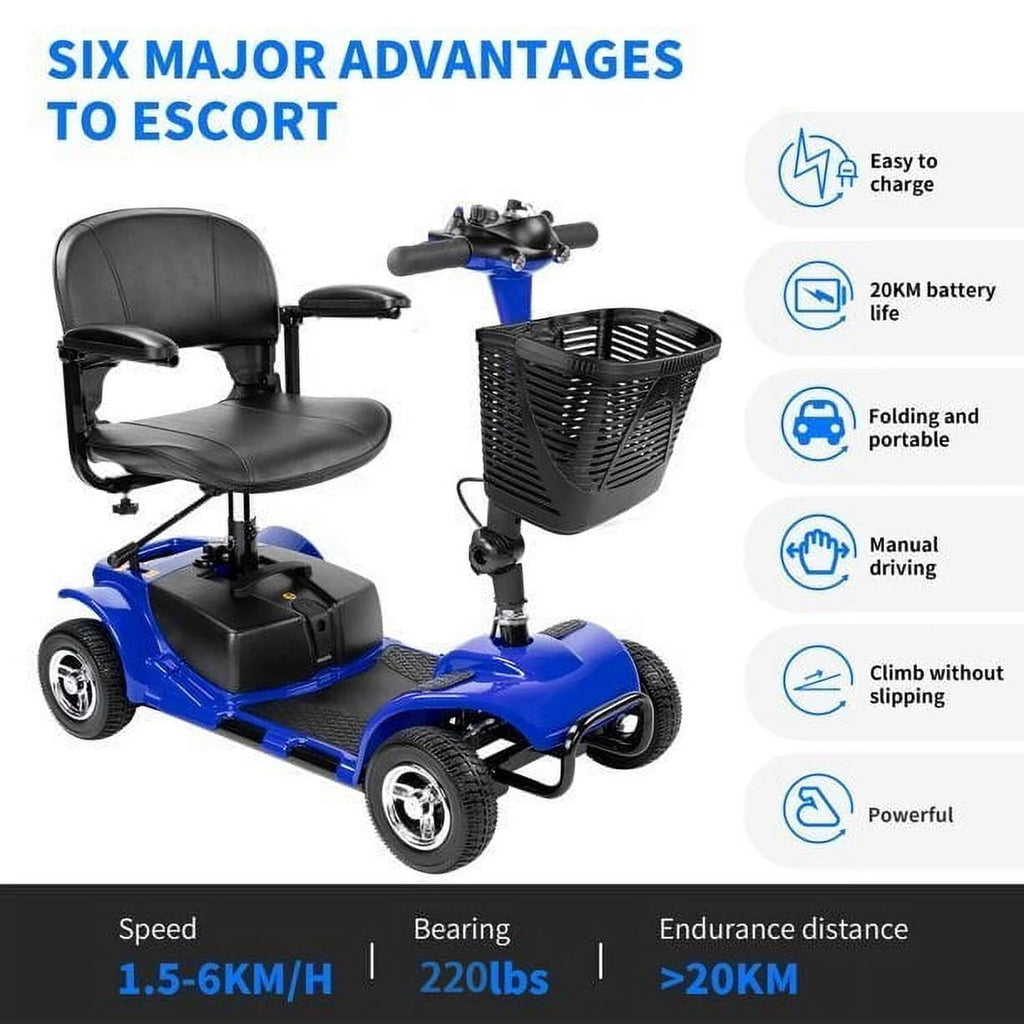4 Wheel Folding Electric Mobility Scooter Y14951