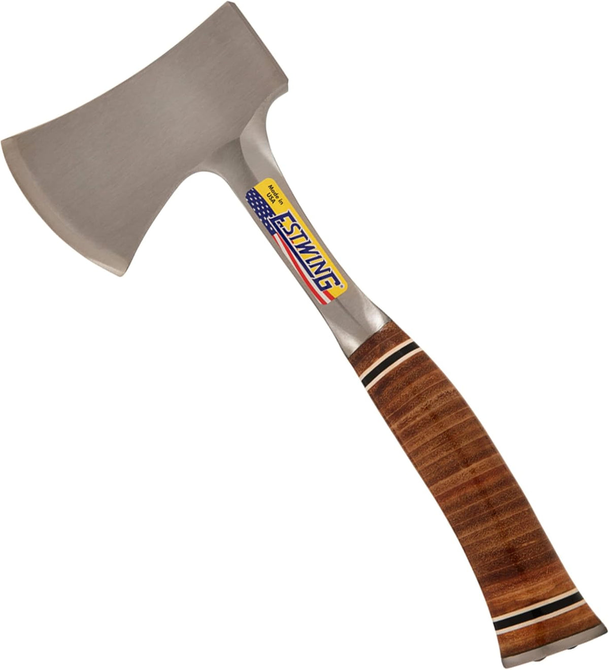Camping Hatchet with Forged Steel Construction & Genuine Leather Grip M660