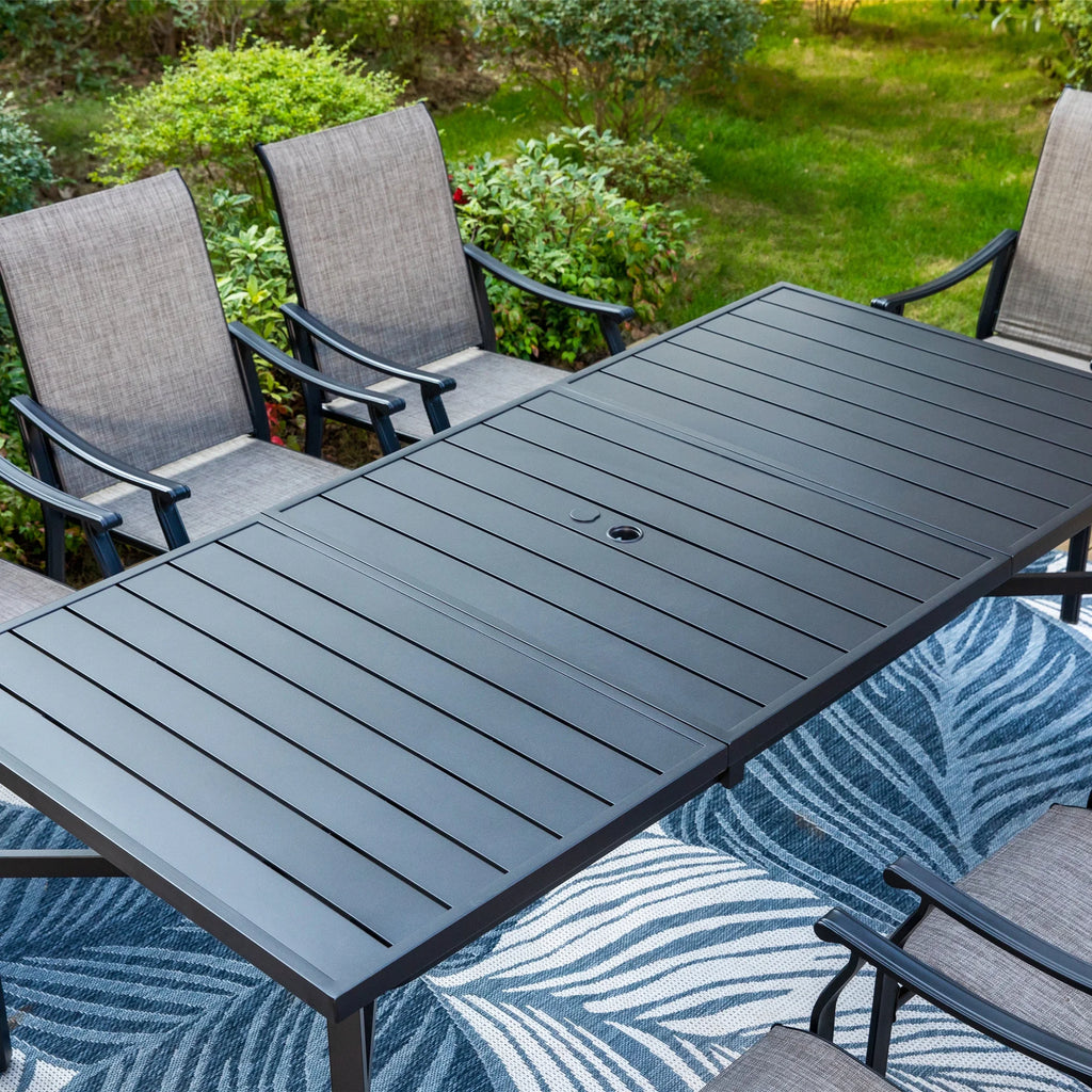 9-Piece Outdoor Dining Set with Sling Chairs & Table P194