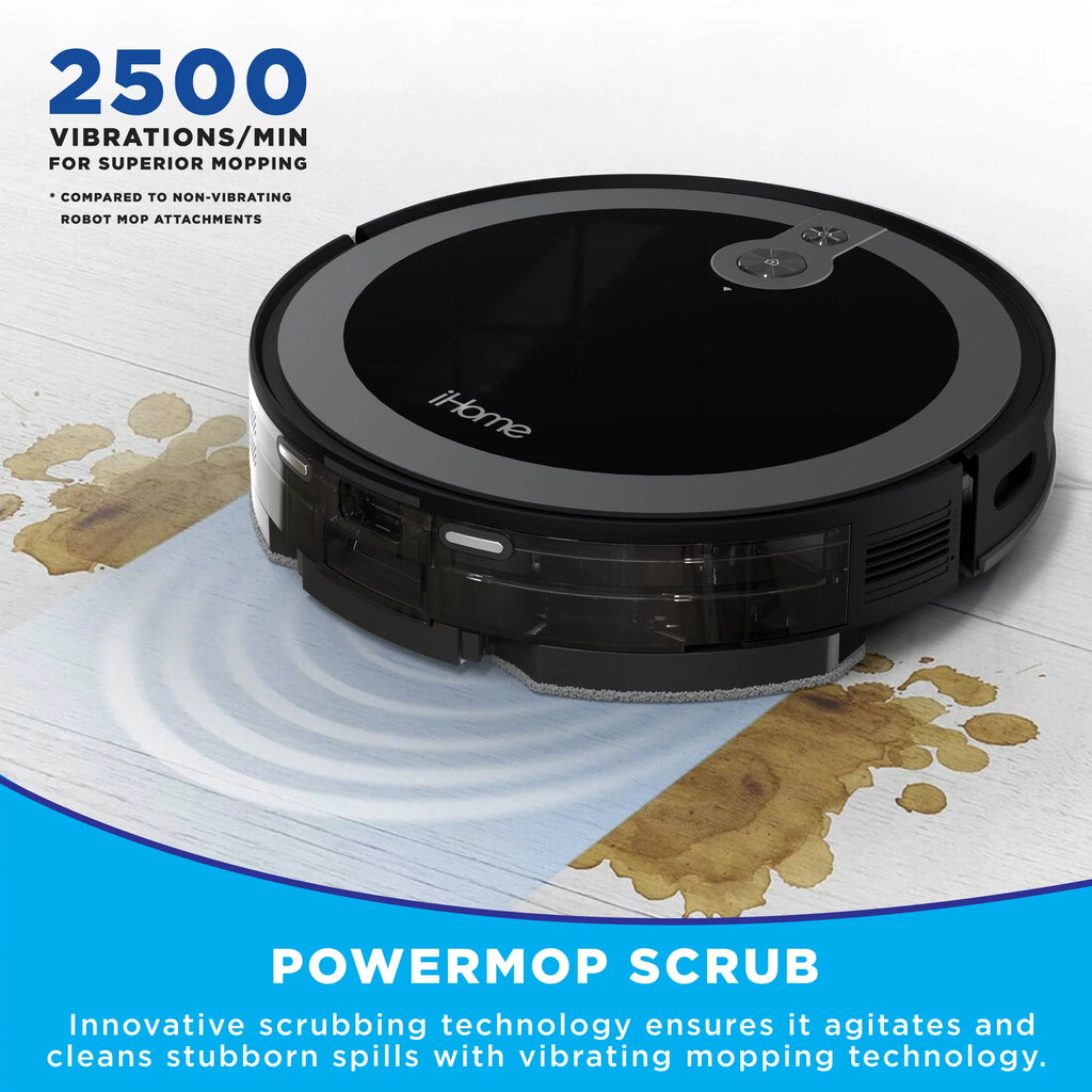 3-in-1 Robot Vacuum and Vibrating Mop with Auto Empty Base W444652