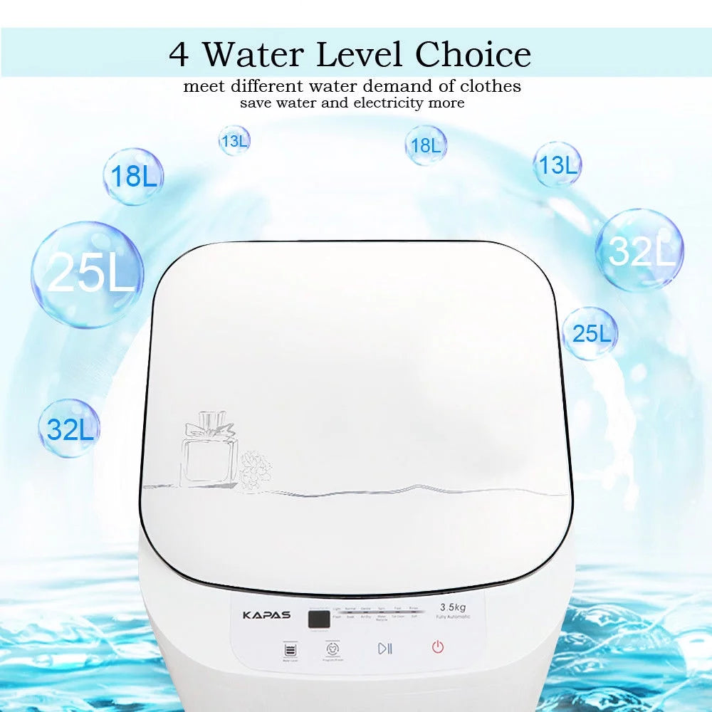 Fully Automatic 2-in-1 Compact Washing Machine 8 lbs Capacity U290