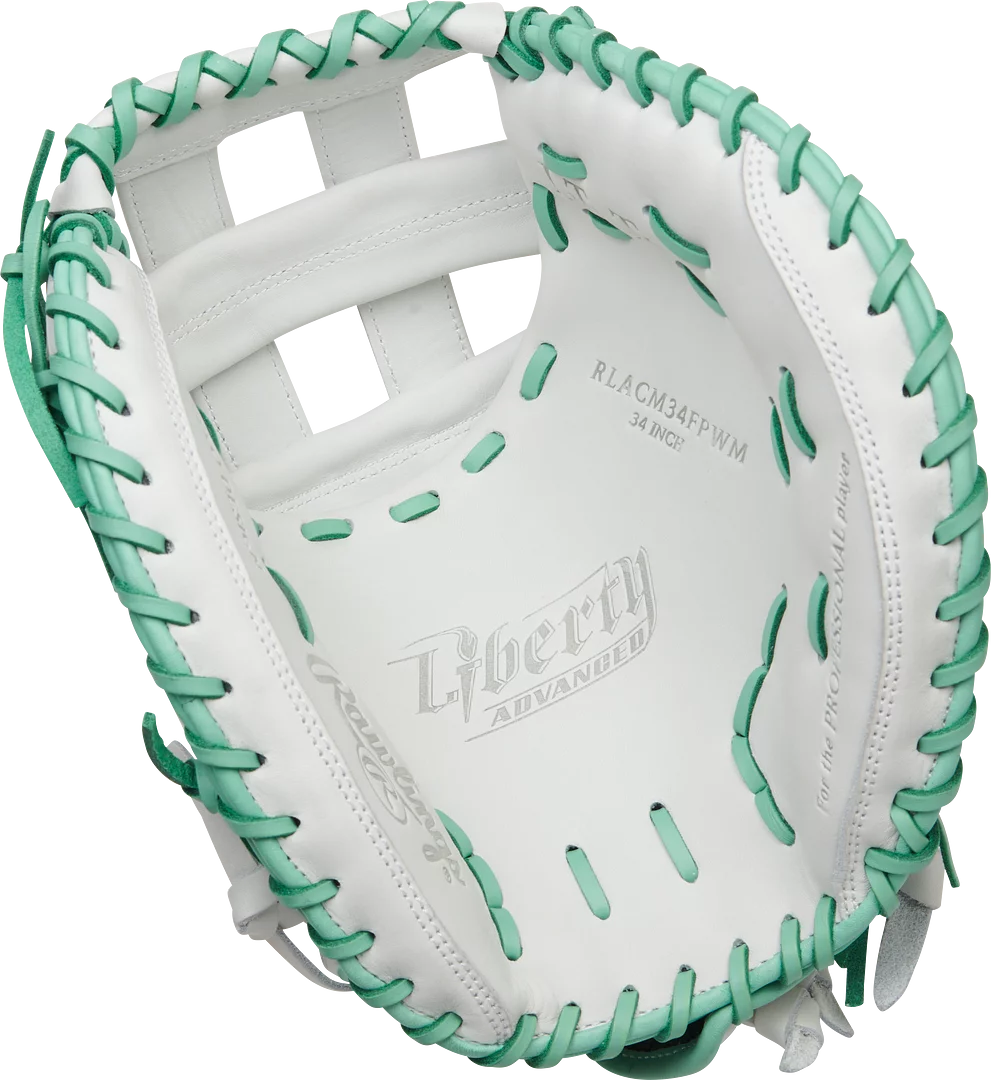 34" Fastpitch Catcher's Mitt White Mint A198528