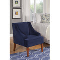 Navy Velvet Accent Chair A8156