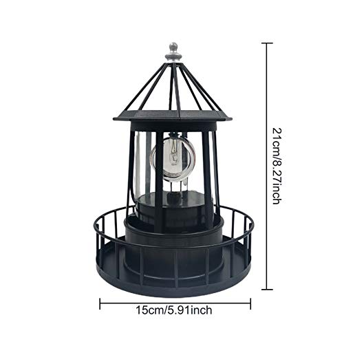 IP65 Waterproof Rotating Solar Lighthouse I532