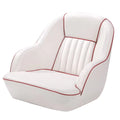 White/Red Pontoon Boat Captains Bucket Seat X7934