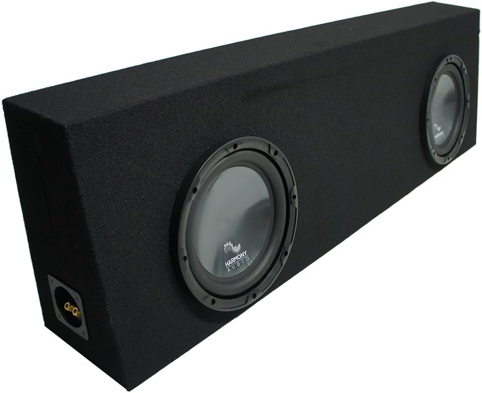 Black Dual 10 Sub Box Enclosure E8297