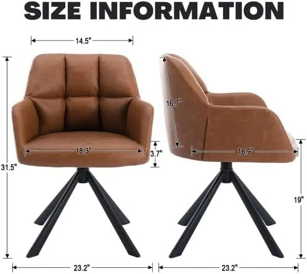Velvet Swivel Arm Desk Chair O7744