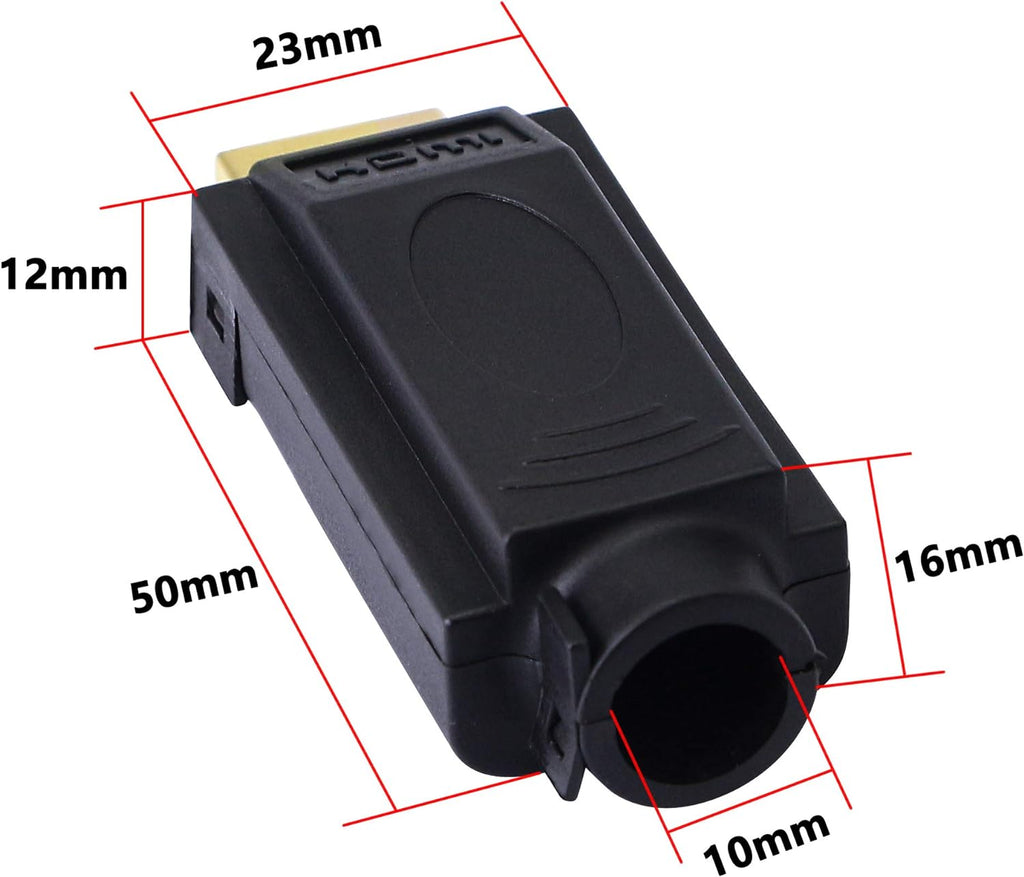 HDMI Solderless Adapter Gold Plated Connector with Plastic Cover Screwdriver O842707
