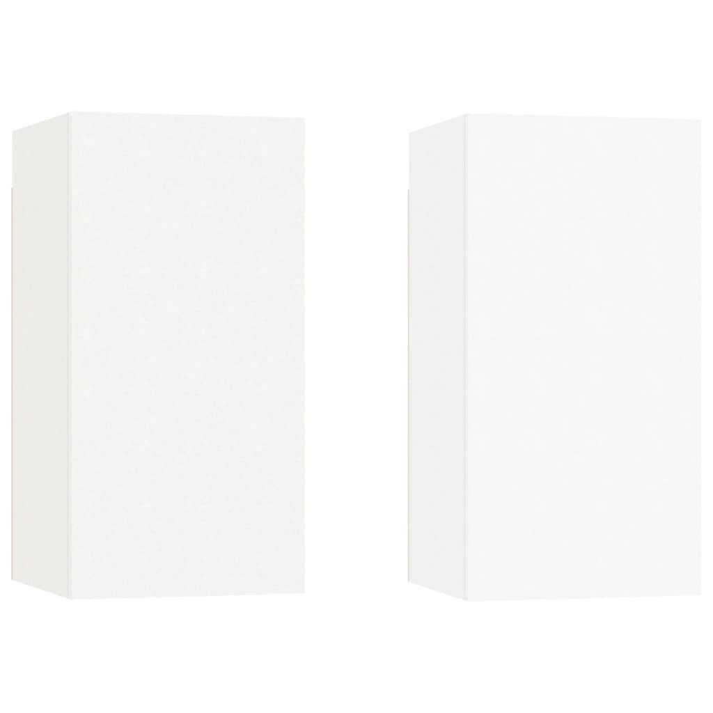 White and Sonoma Oak Chipboard TV Cabinet O701484