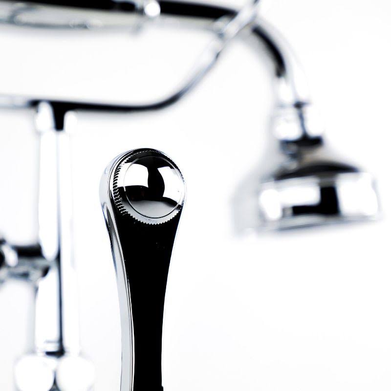Wall-Mounted Tub Filler with Handshower Polished Chrome R3497