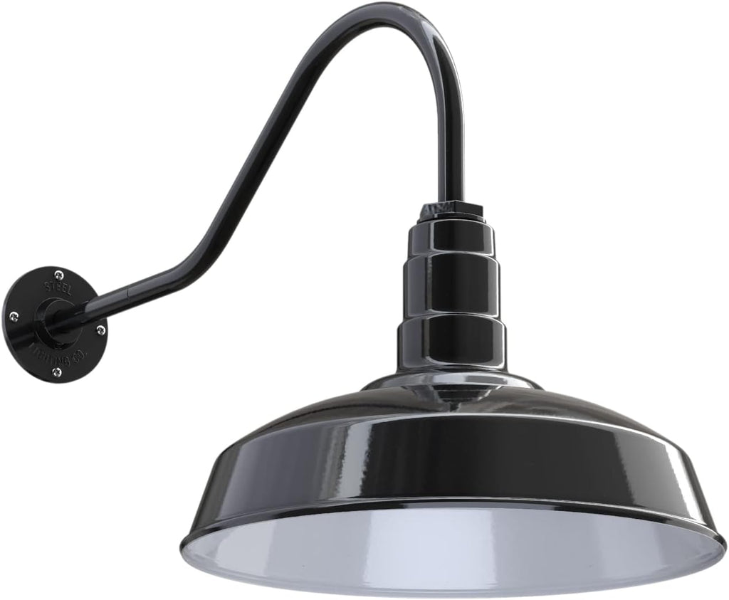 Matte Black Outdoor Wall Mounted Barn Light W33878